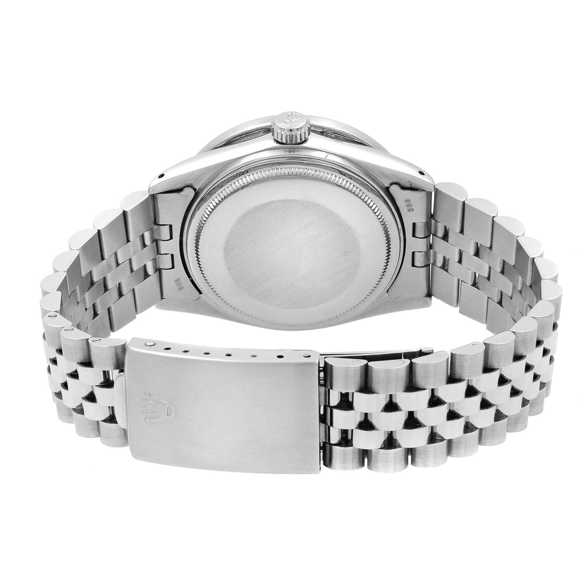 Rolex Datejust 16014 Custom Diamonds Aprrox 1.5 Ct Steel Automatic Men's Watch 2