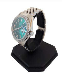 Rolex Datejust 16014 Green Roman Numeral Diamond Jubilee