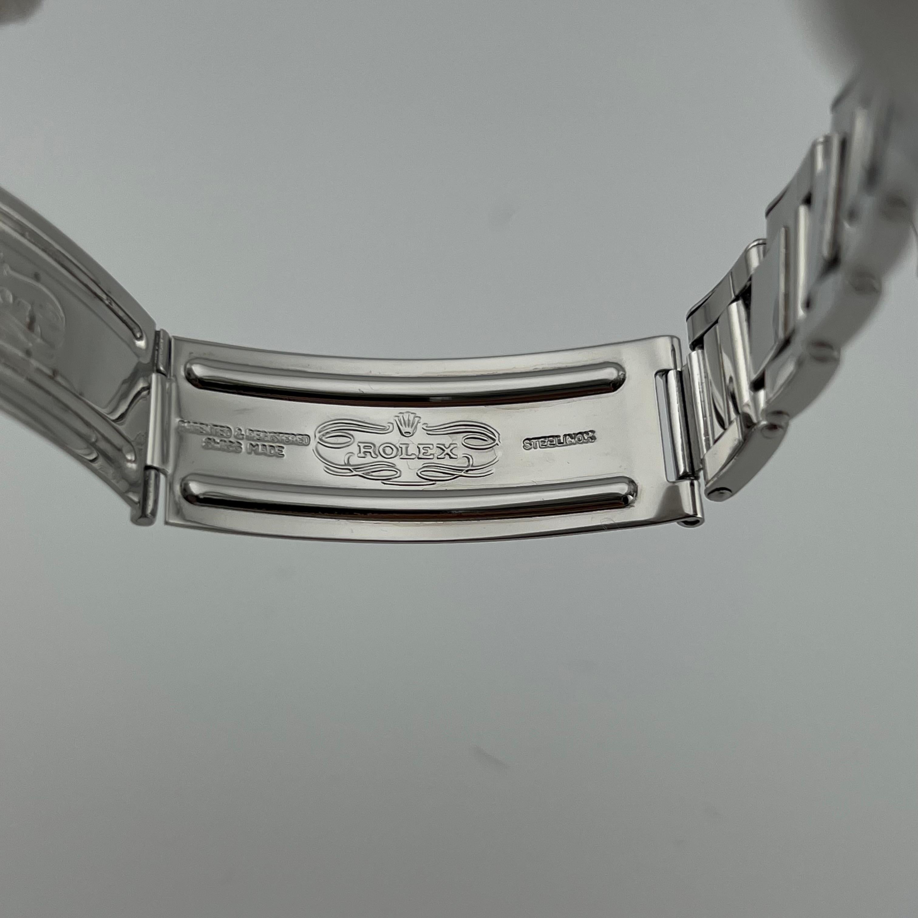 Rolex Datejust 1603 36mm Quadrante Argento Acciaio Inox Scatola di Carta in vendita 6
