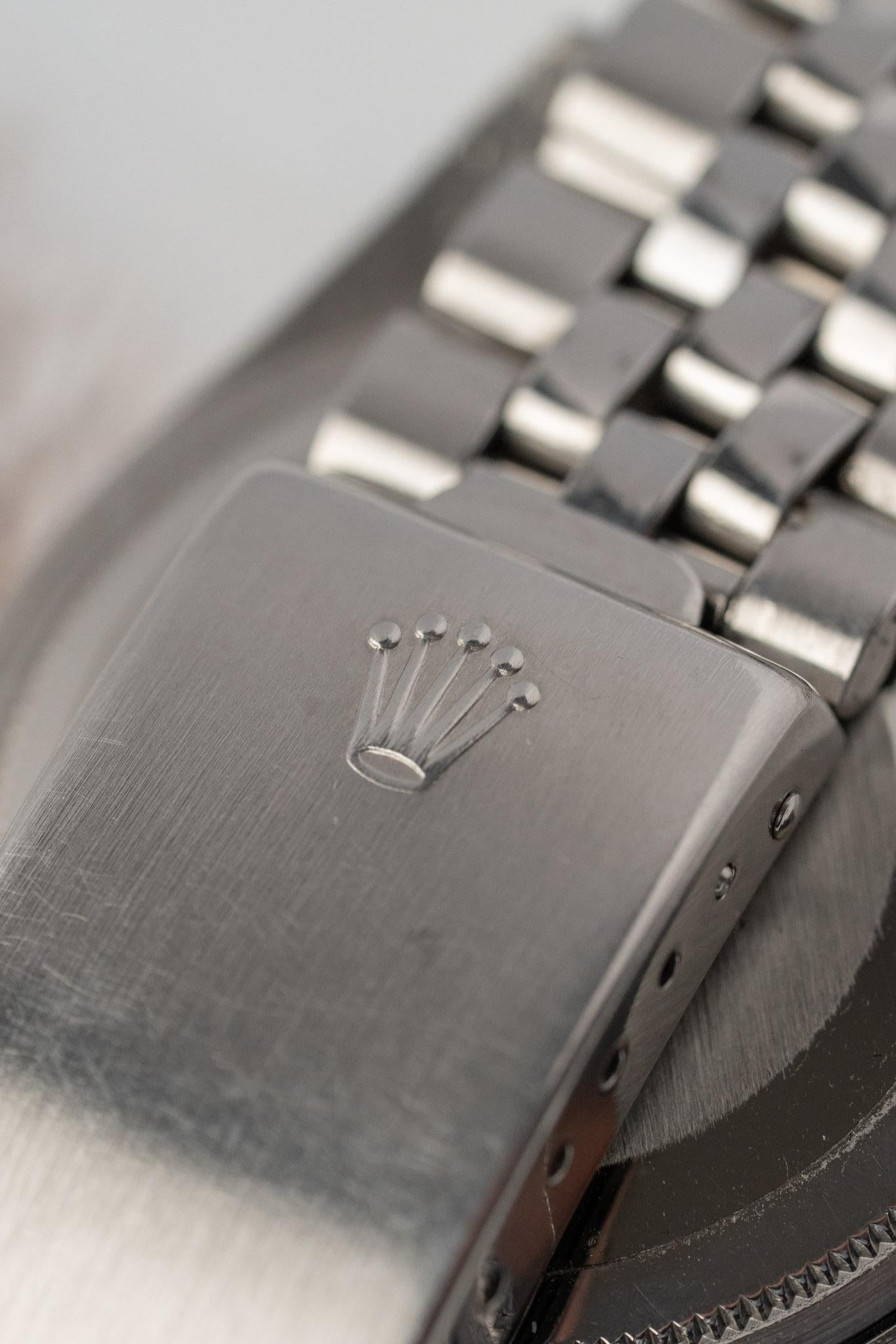 Rolex Datejust 1603 'Ghost' Quadrante Grigio 3.5m Seriale 1979 Set completo in vendita 6