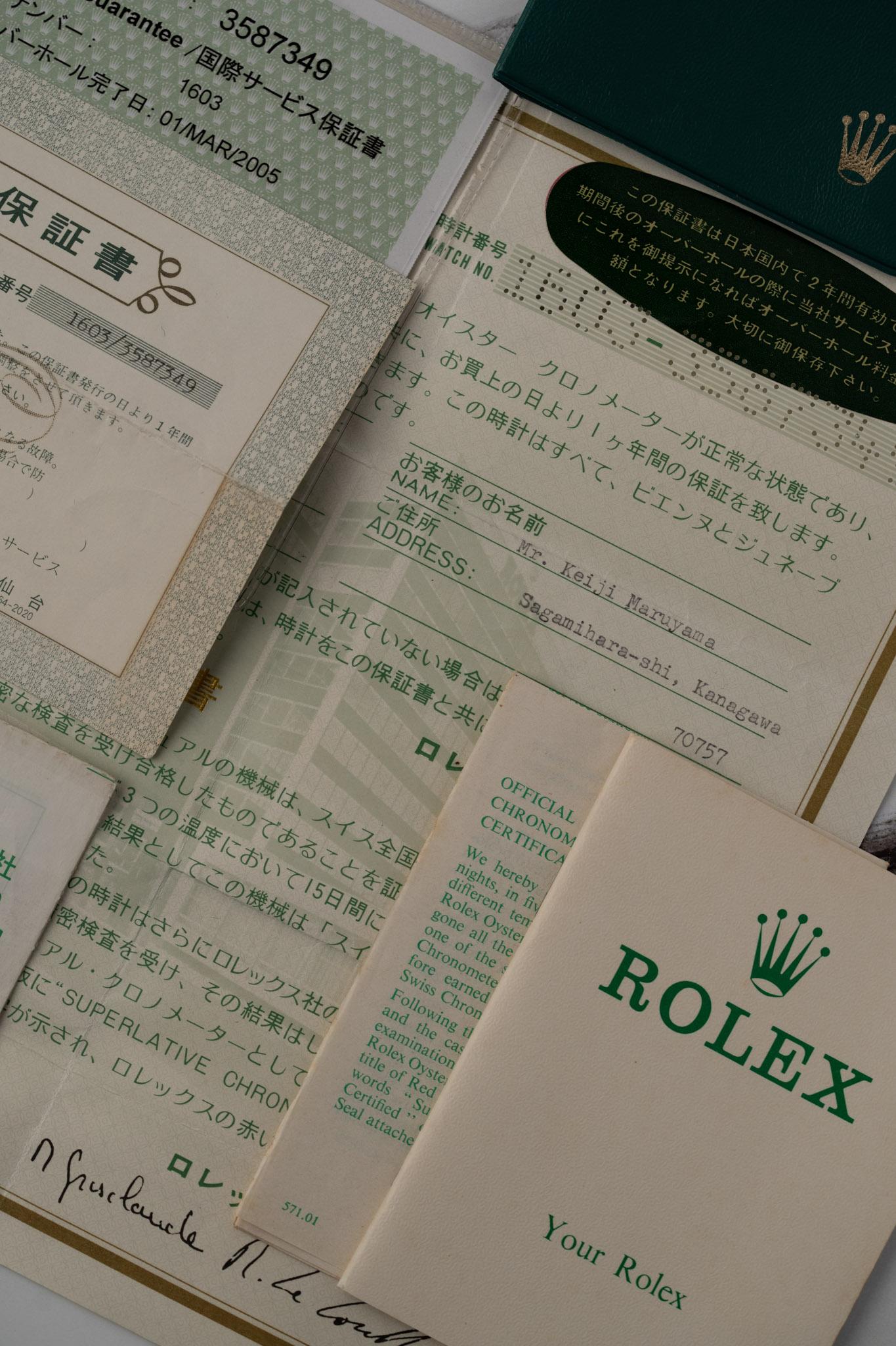 Rolex Datejust 1603 'Ghost' Quadrante Grigio 3.5m Seriale 1979 Set completo in vendita 13