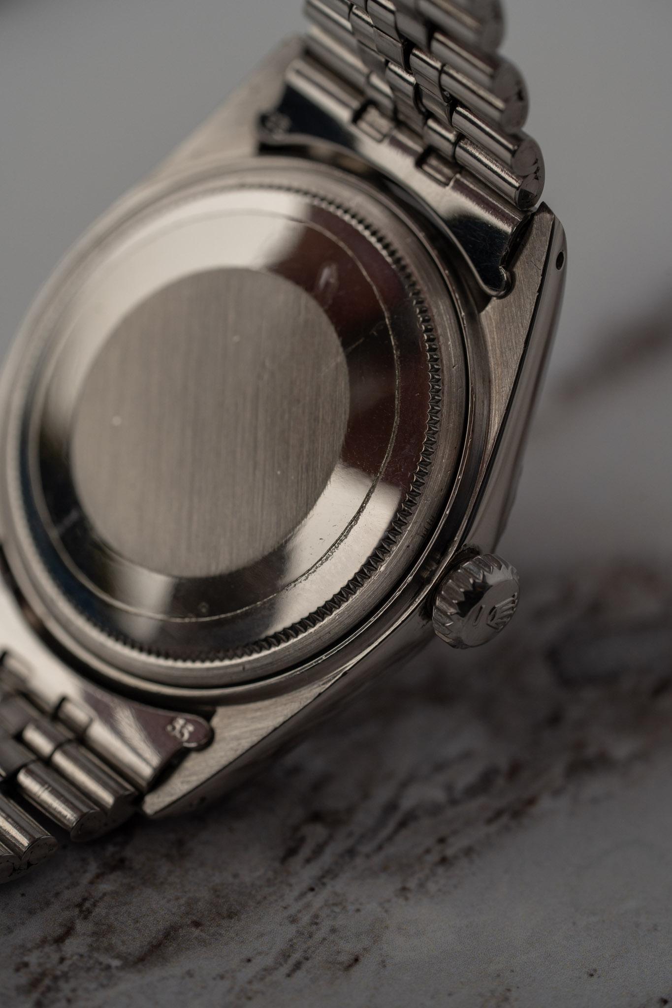 Rolex Datejust 1603 'Ghost' Quadrante Grigio 3.5m Seriale 1979 Set completo in vendita 5
