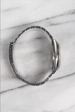 Rolex Datejust 1603 Silver Wideboy Dial Watch in Silver, 1970s