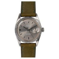 Rolex Datejust 1603 Sunburst Gray Non Lume Dial 2.7m Serial 1971