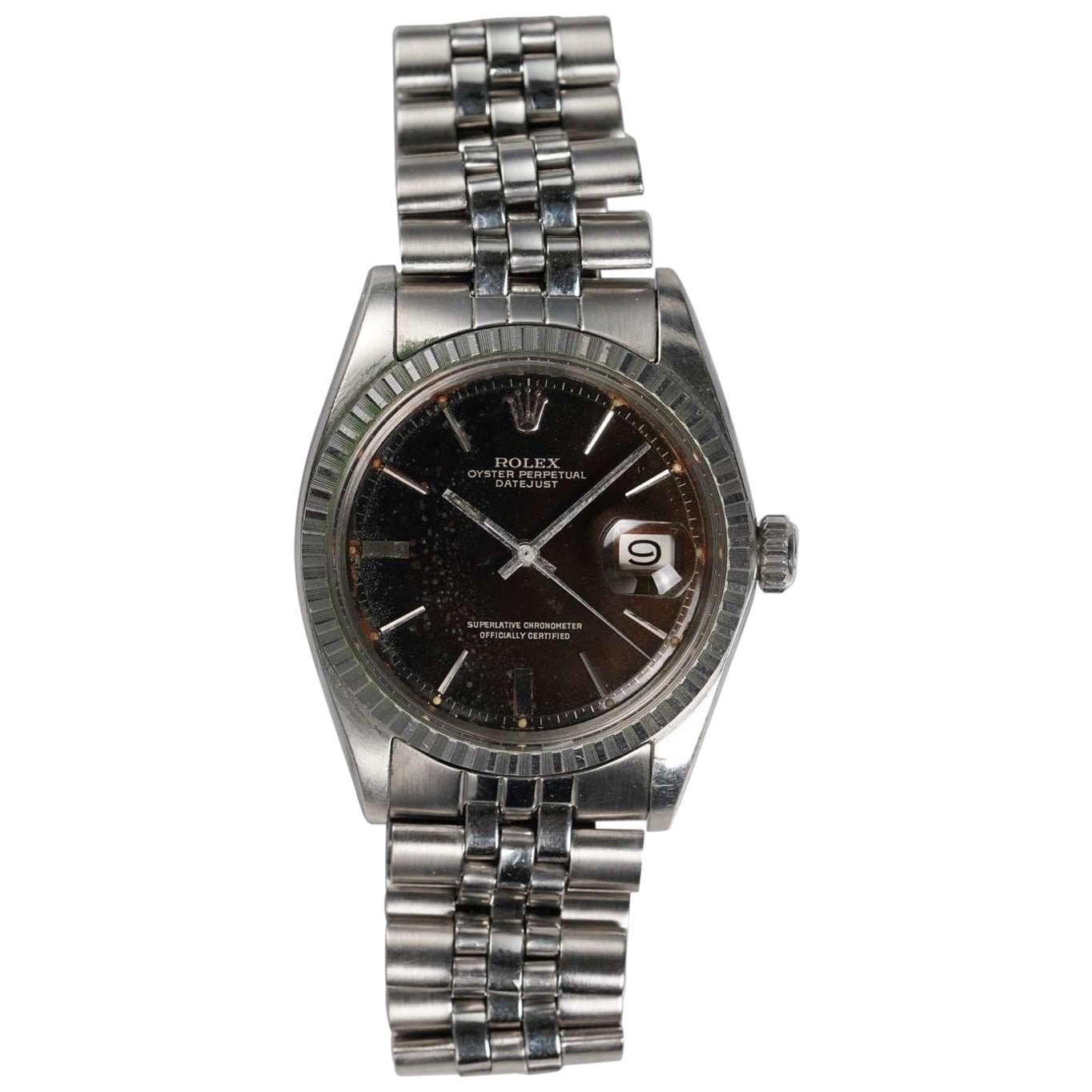 Montre Rolex Datejust 1603 Tropical Gilt Dial en acier inoxydable, 1967 en vente