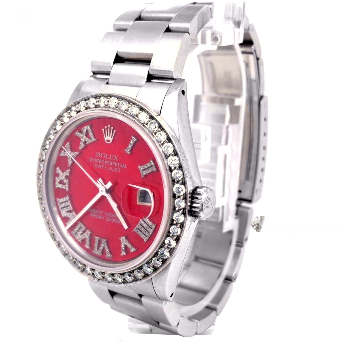 men's rolex red face