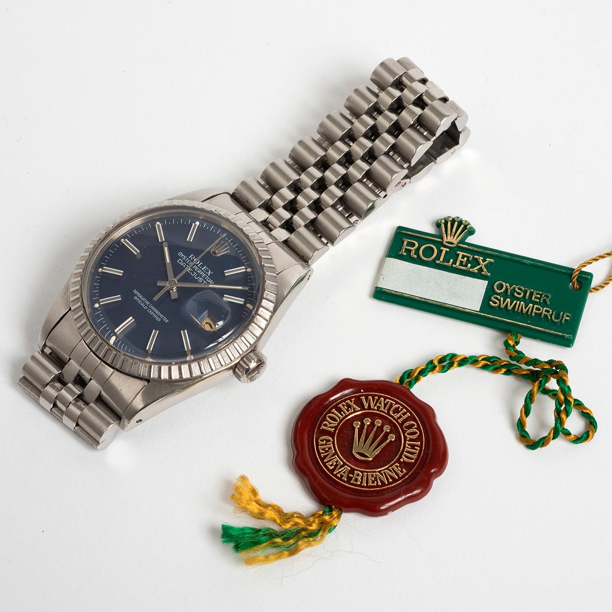Rolex Datejust 16030, Blue Matt Denim Dial, 36mm Case, With Swing Tag, Year 1985 For Sale 2