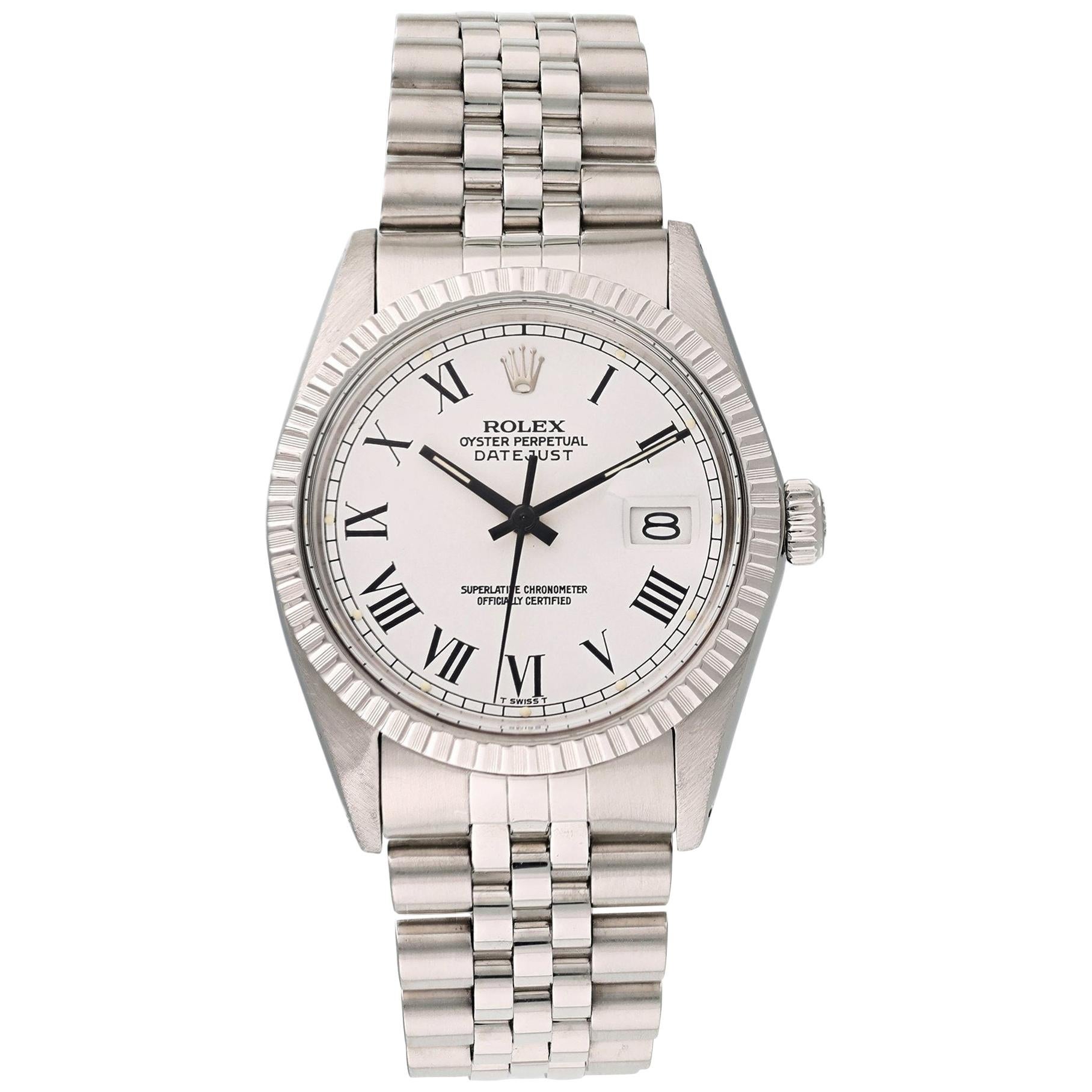 Rolex Datejust 16030 Buckley Dial Men's Watch For Sale