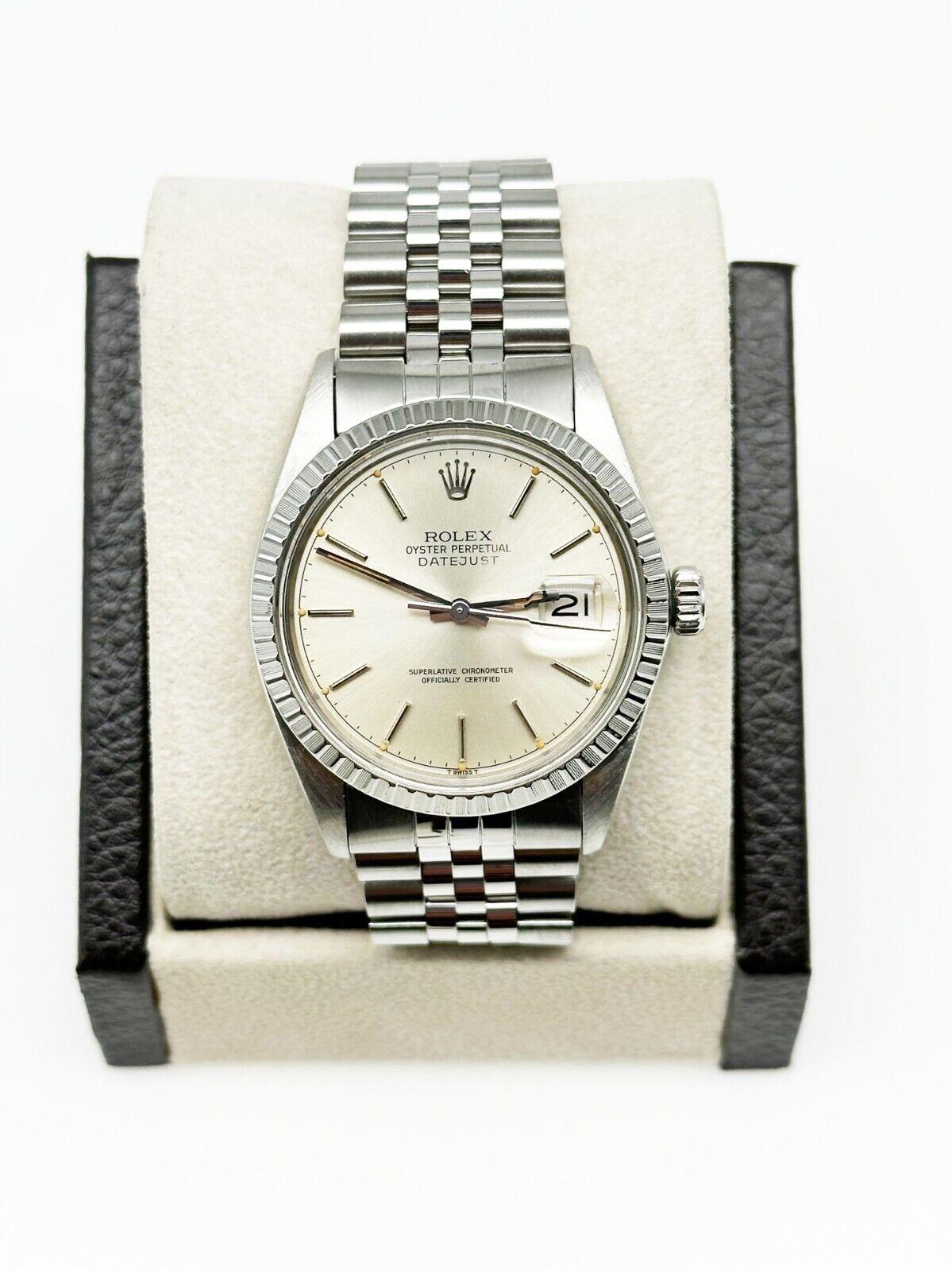 Rolex Datejust 16030 Silber Zifferblatt Edelstahl Schachtelpapier im Zustand „Hervorragend“ in San Diego, CA