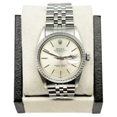 Rolex Datejust 16030 Silber Zifferblatt Edelstahl Schachtelpapier