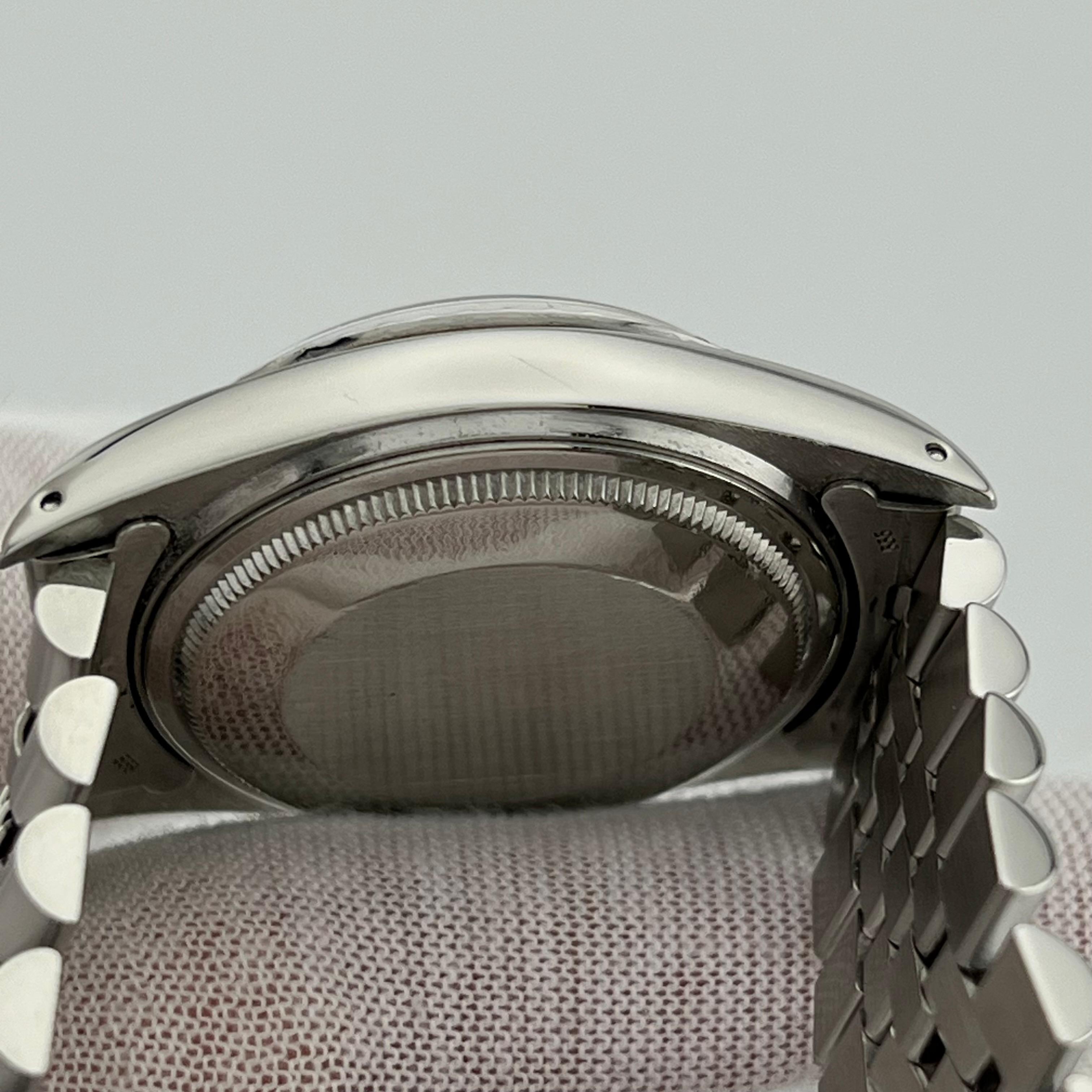 Rolex Datejust 16030 Silber Zifferblatt Edelstahl Jubiläumsband 36mm im Angebot 3