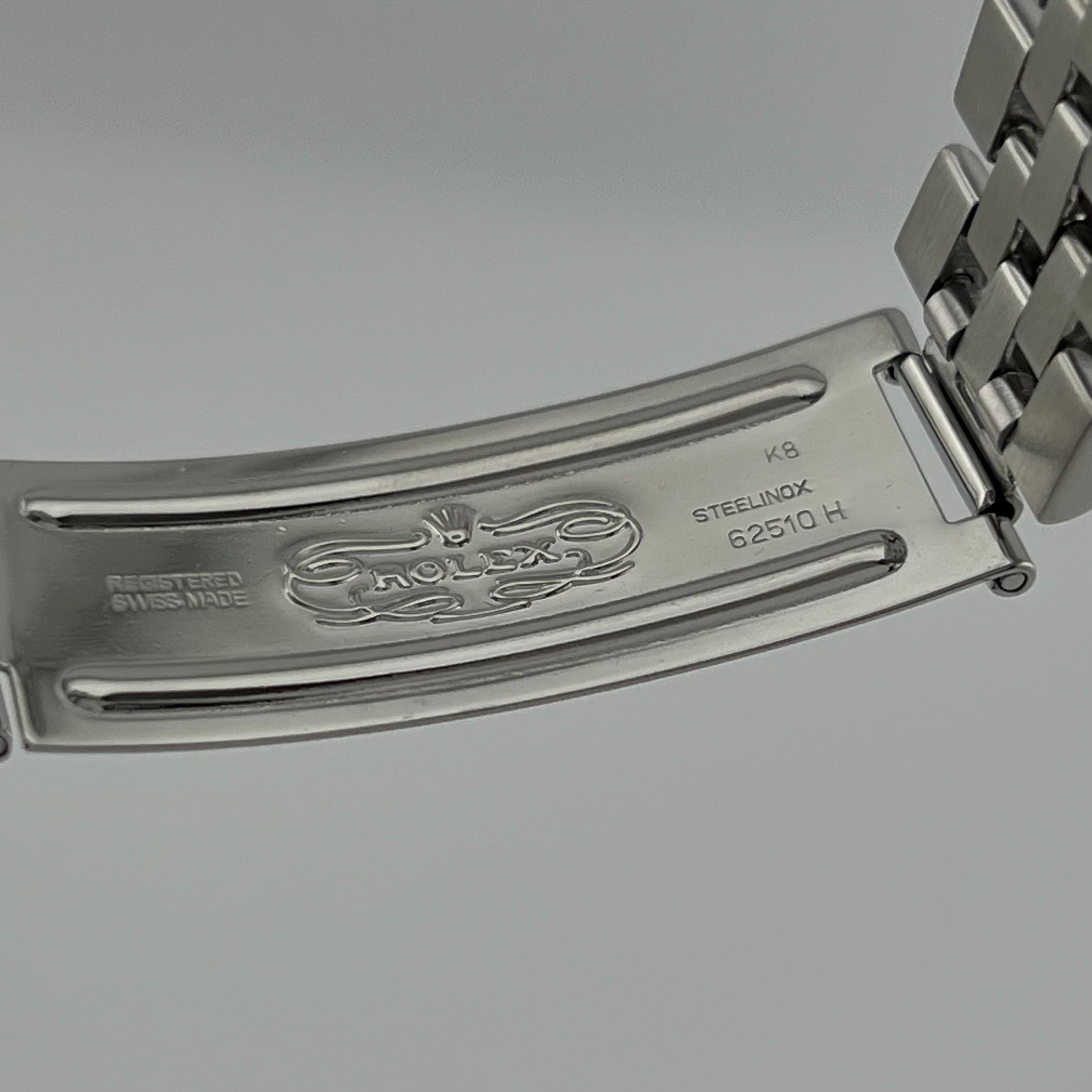 Rolex Datejust 16030 Silber Zifferblatt Edelstahl Jubiläumsband 36mm im Angebot 4