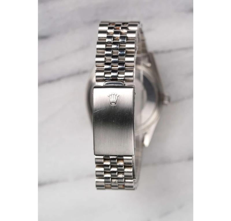 De los hombres Reloj Rolex Datejust 16030 con esfera plateada y caja de acero, años 80 en venta