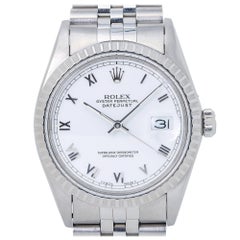 Rolex Datejust 16030, White Dial, Certified and Warranty