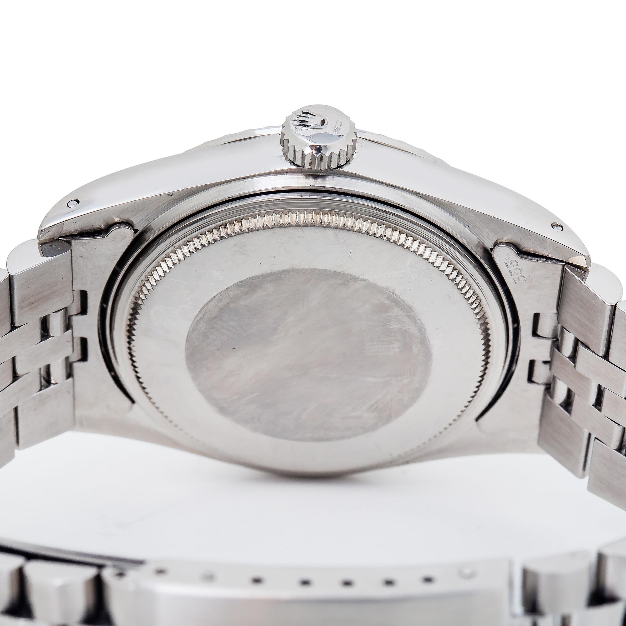 Rolex Datejust 16030 White Roman Dial Jubilee Automatic Men's Watch In Excellent Condition In Miami, FL