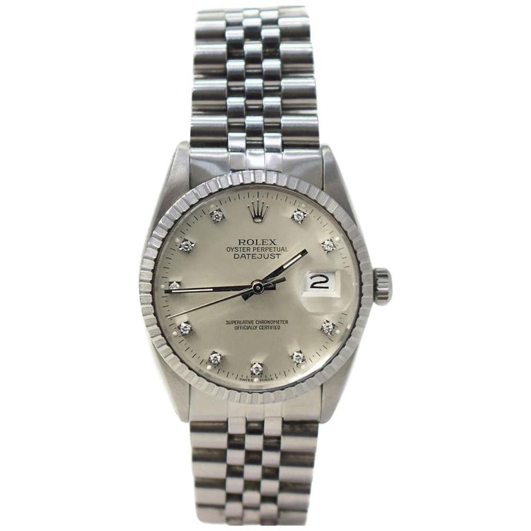 Rolex Datejust 16030 with Band and Silver Dial Certified Pre-Owned For ...