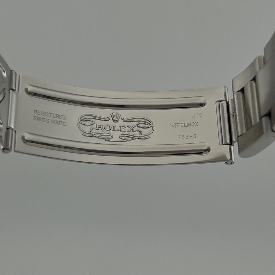 Rolex Datejust 16200 36mm Silber römische Zifferblatt Edelstahl Box Papier im Angebot 1