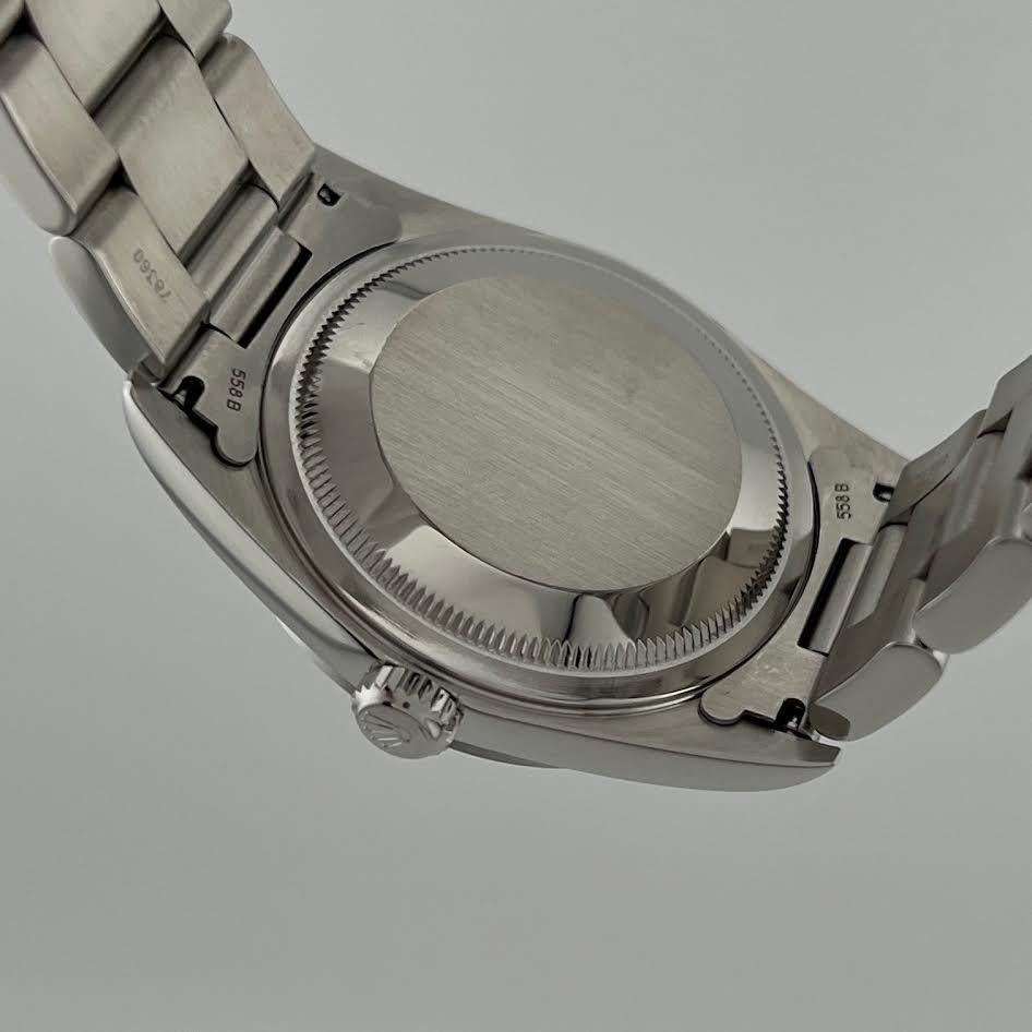 Rolex Datejust 16200 36mm Silber römische Zifferblatt Edelstahl Box Papier im Angebot 2