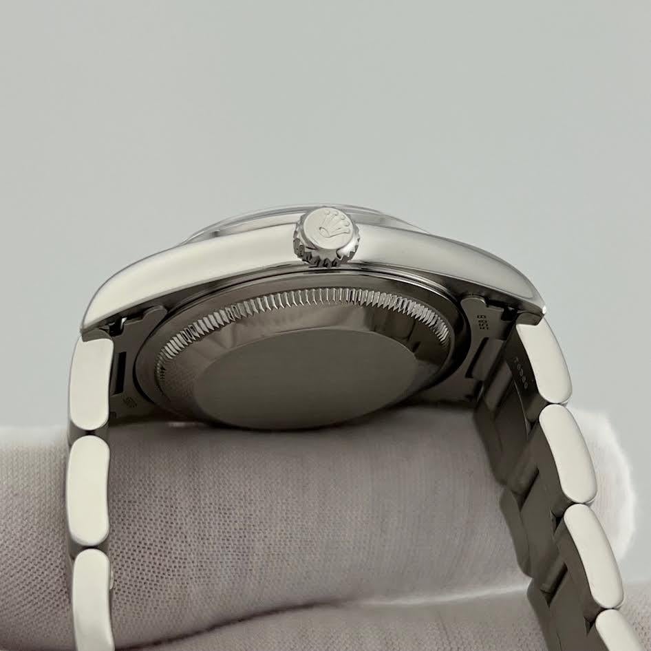 Rolex Datejust 16200 36mm Silber römische Zifferblatt Edelstahl Box Papier im Angebot 4