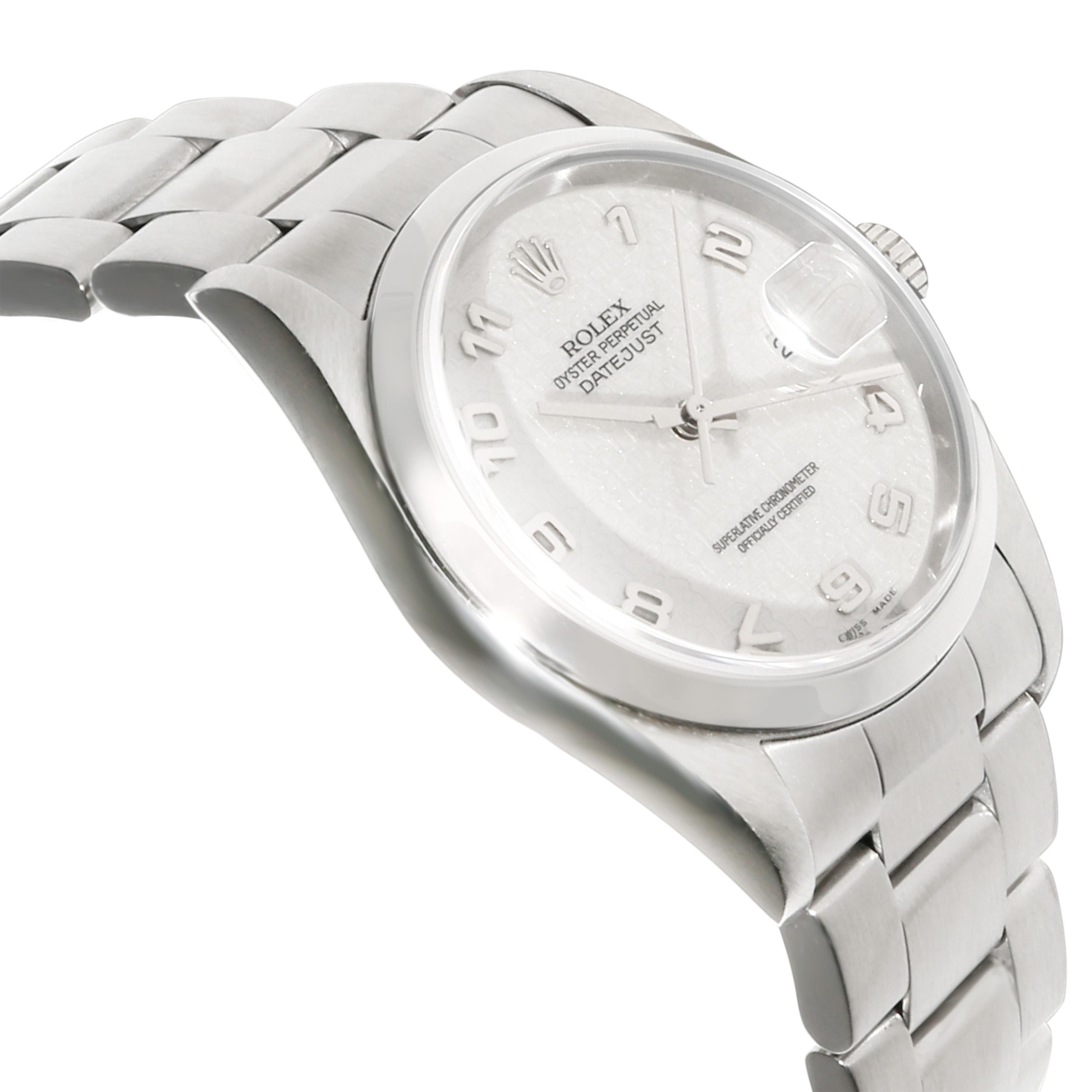 Rolex Datejust 16200 Men's Watch in Stainless Steel In Excellent Condition In New York, NY