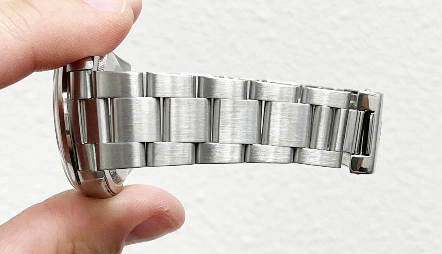 Rolex Datejust 16200 Silber Wandteppich Zifferblatt Edelstahl im Zustand „Hervorragend“ in San Diego, CA