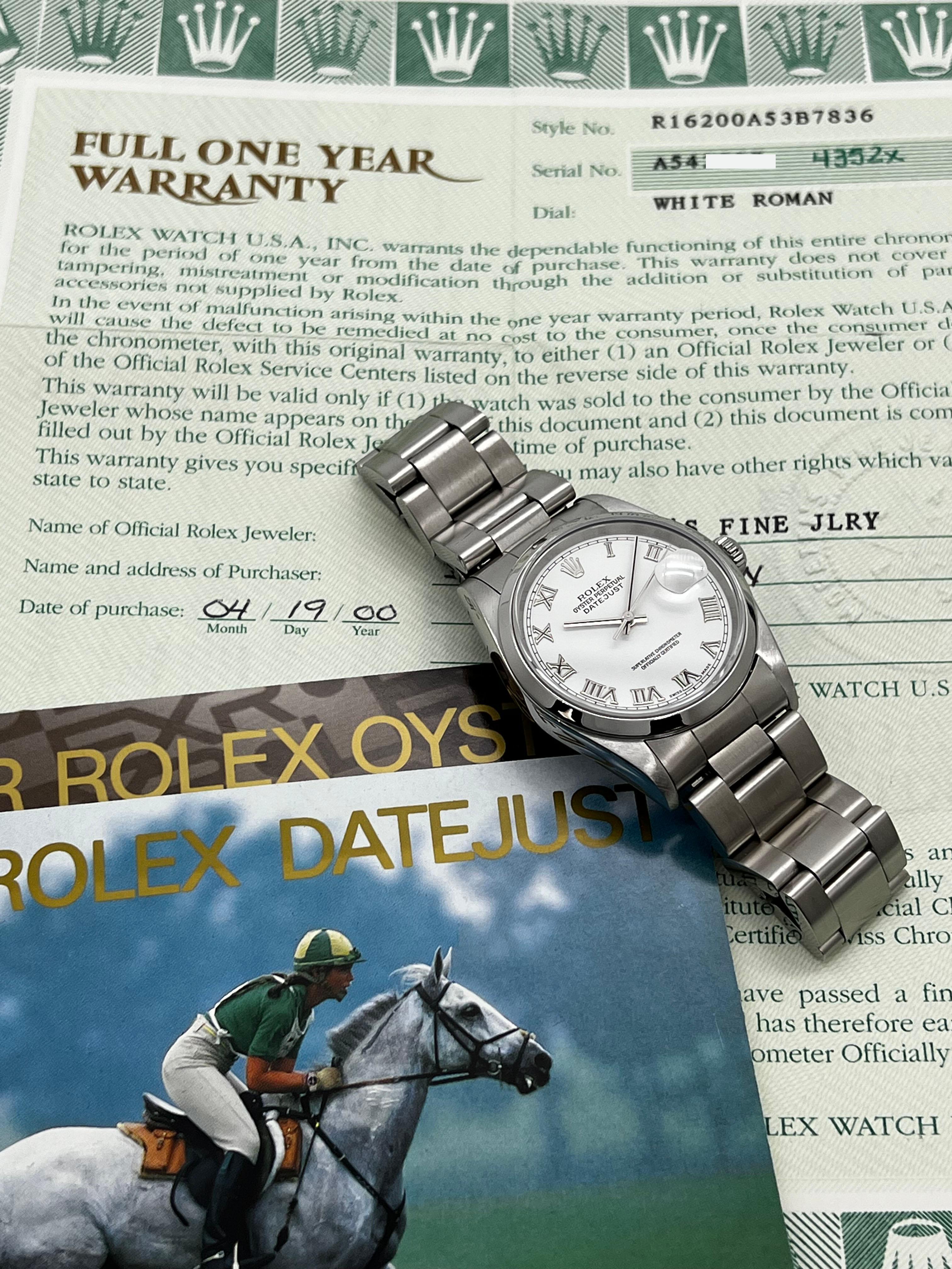 rolex 16200 white dial