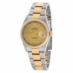 Rolex Datejust 16203, Gold Dial, Certified and Warranty