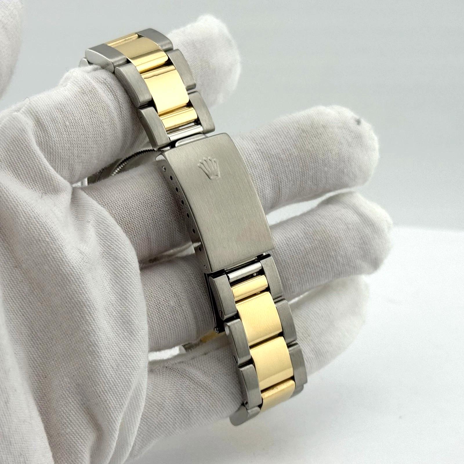 Rolex Datejust 16203 36mm Slate Dial Stainless Steel 18K Yellow Gold 2002 For Sale 6