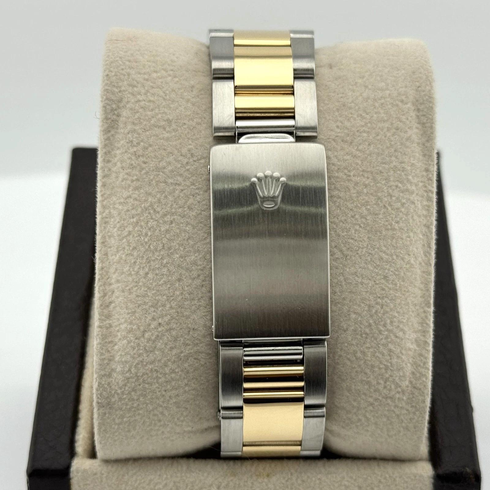 Women's or Men's Rolex Datejust 16203 36mm Slate Dial Stainless Steel 18K Yellow Gold 2002 For Sale