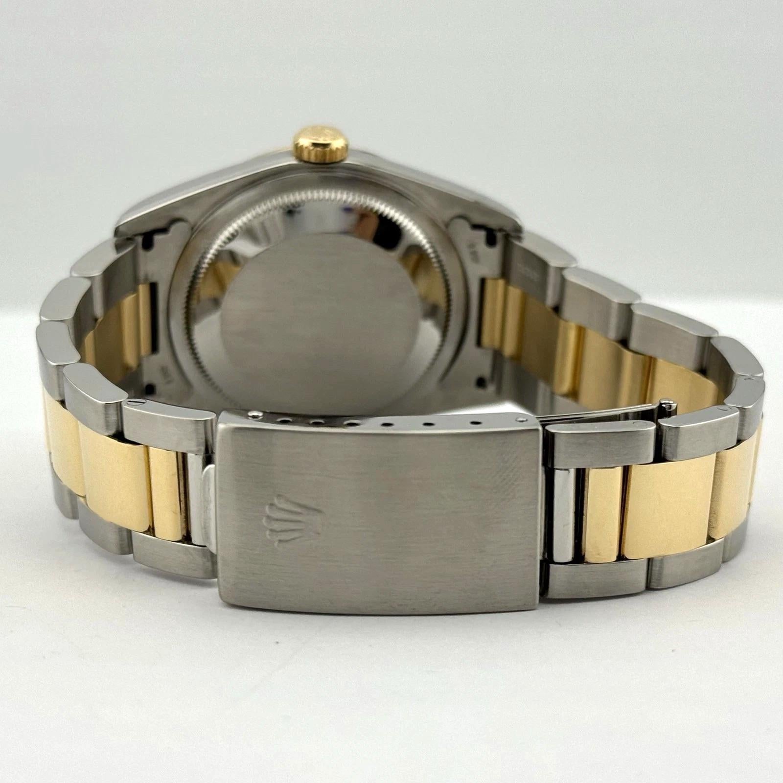 Rolex Datejust 16203 36mm Slate Dial Stainless Steel 18K Yellow Gold 2002 For Sale 3