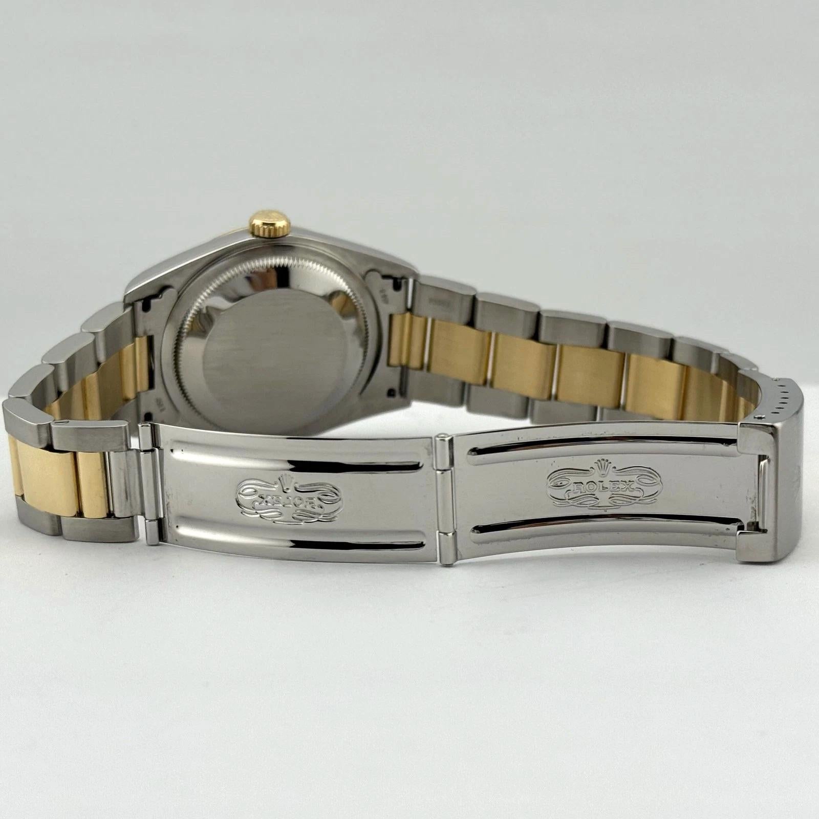 Rolex Datejust 16203 36mm Slate Dial Stainless Steel 18K Yellow Gold 2002 For Sale 4