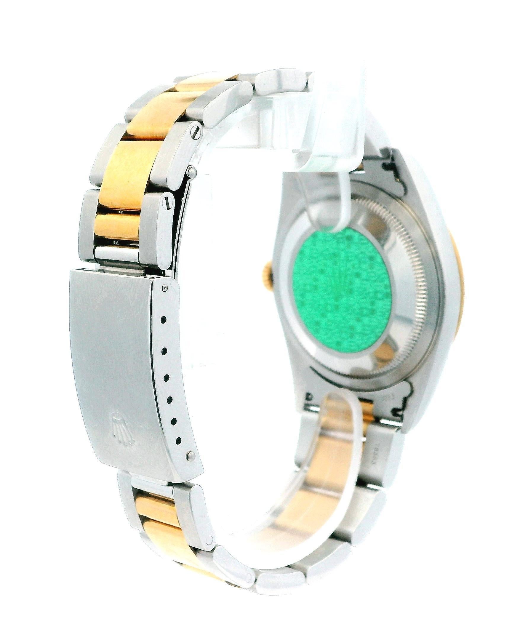Montre Rolex Datejust 16203 en acier inoxydable et or jaune 18 carats en vente 1