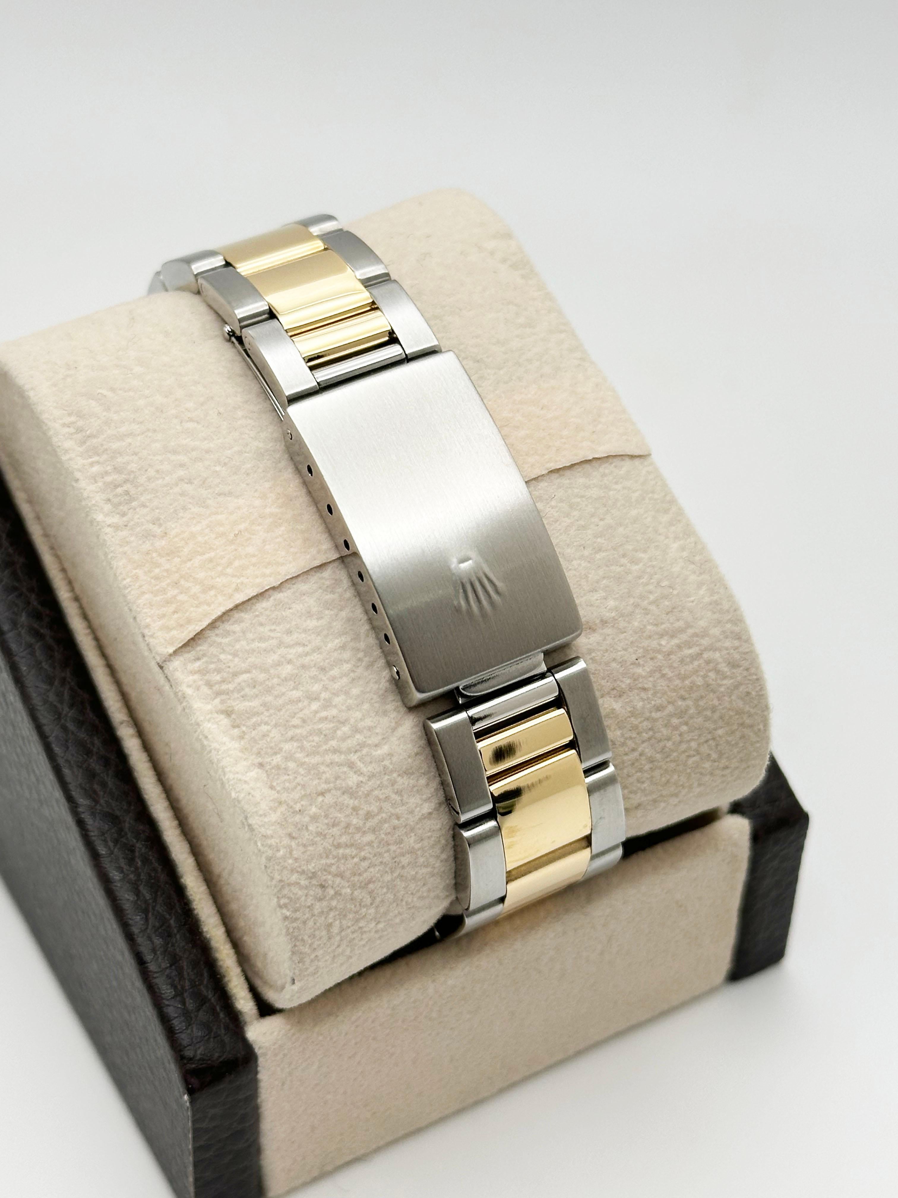 Rolex Datejust 16203 White Pyramid Dial 18K Yellow Gold Steel Box Service Paper 3
