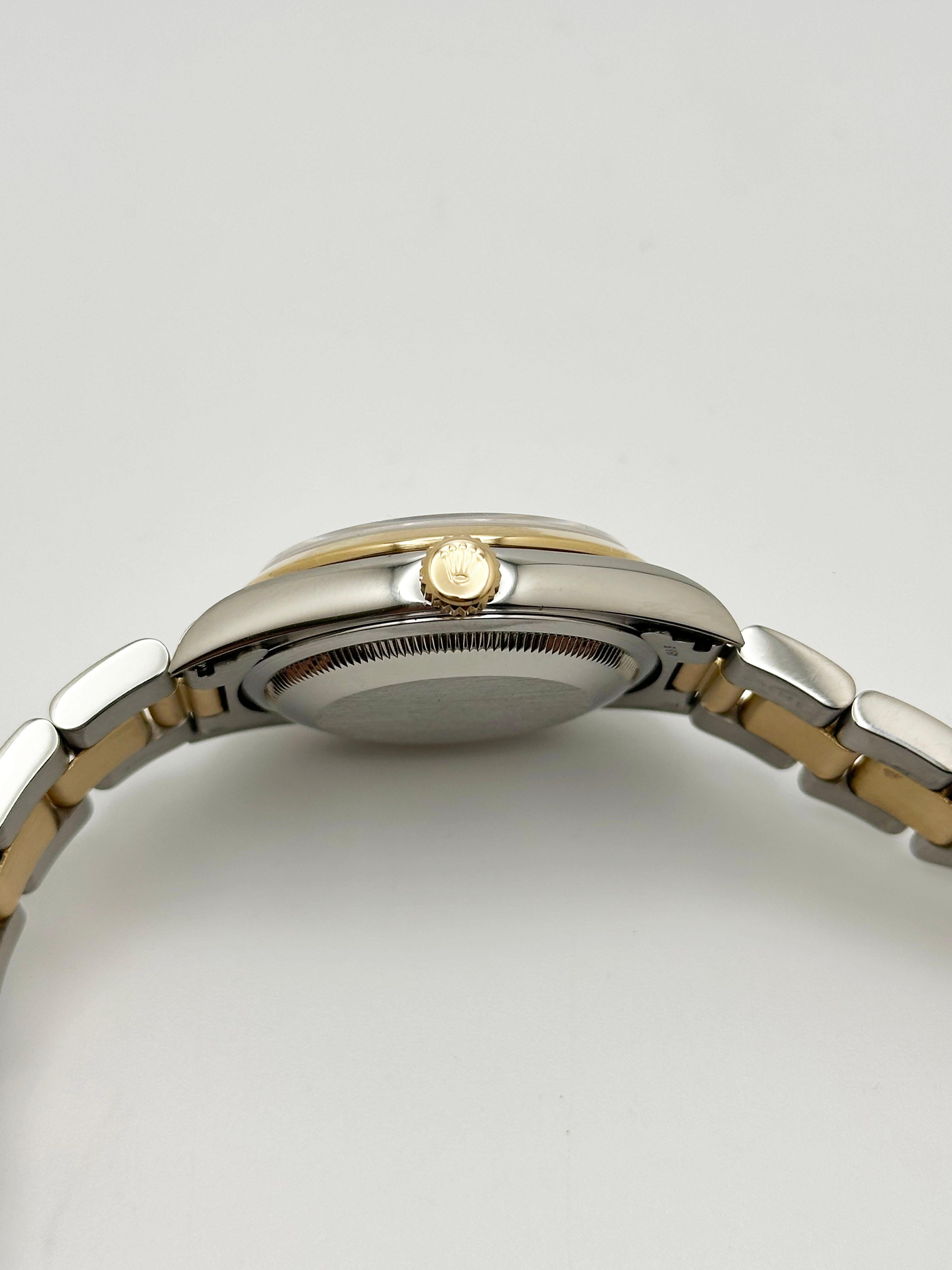 Rolex Datejust 16203 White Pyramid Dial 18K Yellow Gold Steel Box Service Paper 5