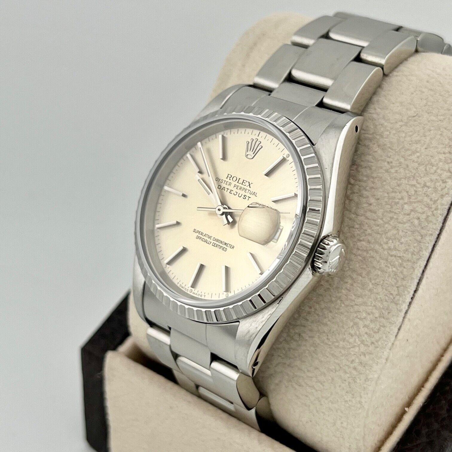 Rolex Datejust 16220 36mm Silver Dial Stainless Steel 1