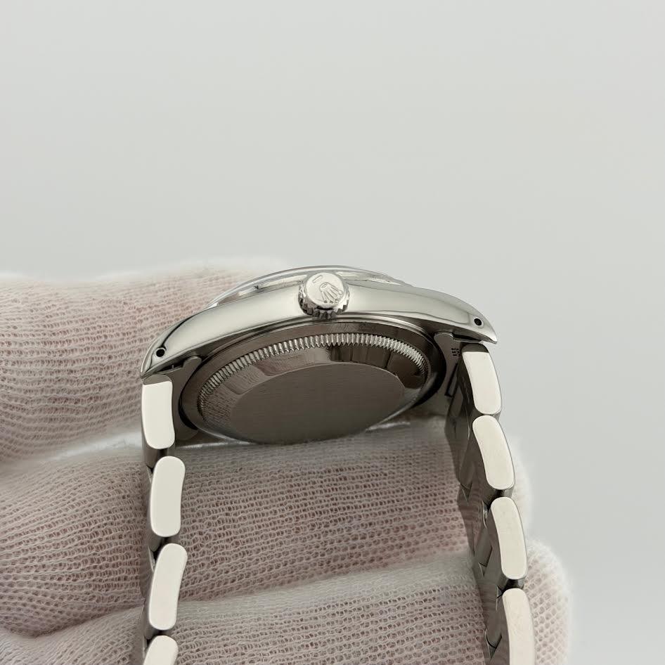 Rolex Datejust 16220 36mm Silber Tropisches Zifferblatt Edelstahl im Angebot 4