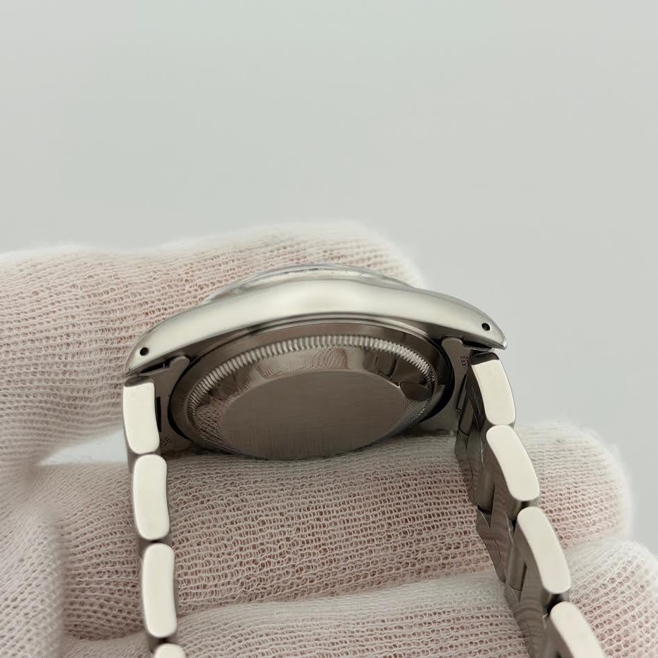 Rolex Datejust 16220 36mm Silber Tropisches Zifferblatt Edelstahl im Angebot 5