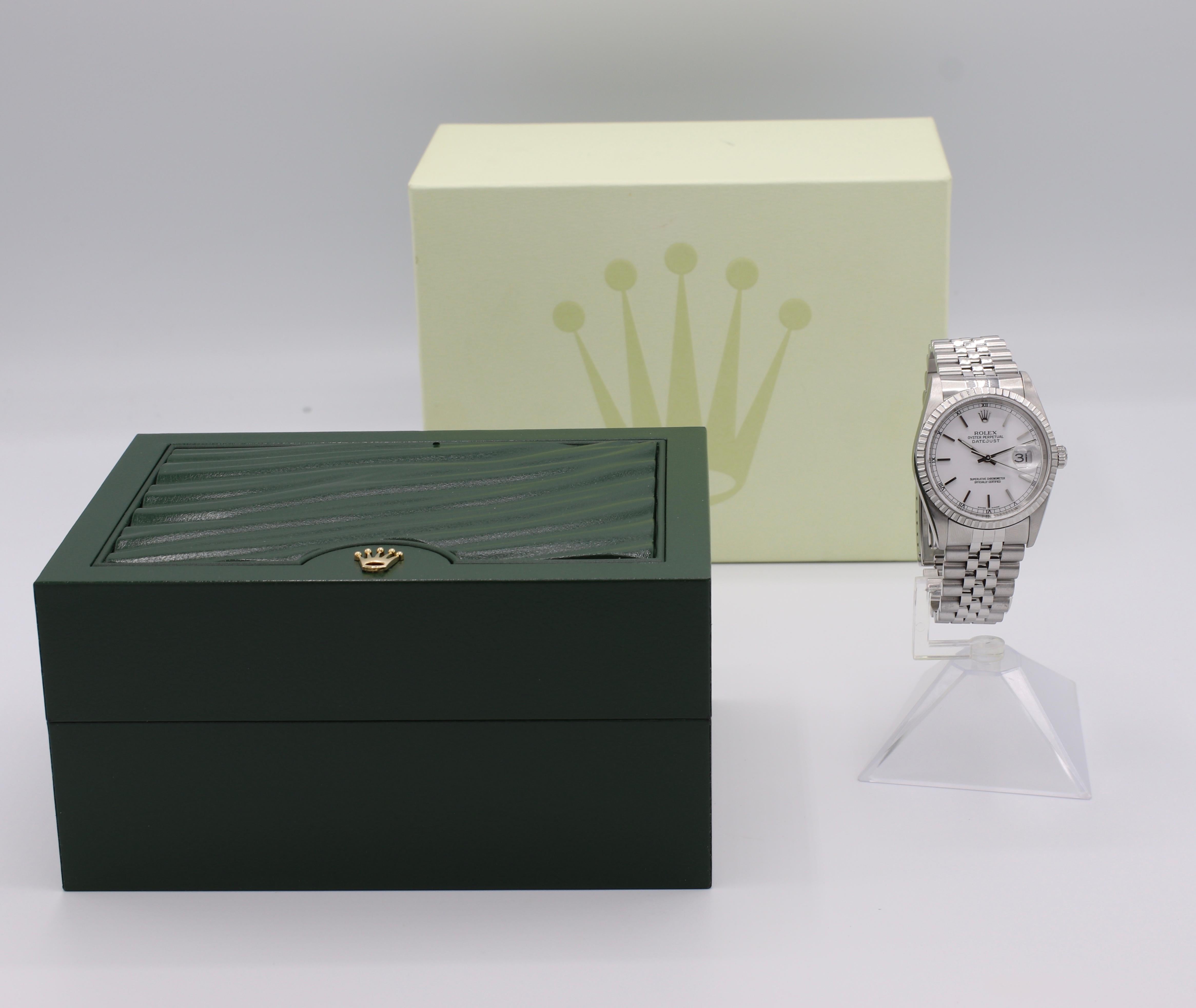 Rolex DateJust 16220 Stainless Steel Watch 7