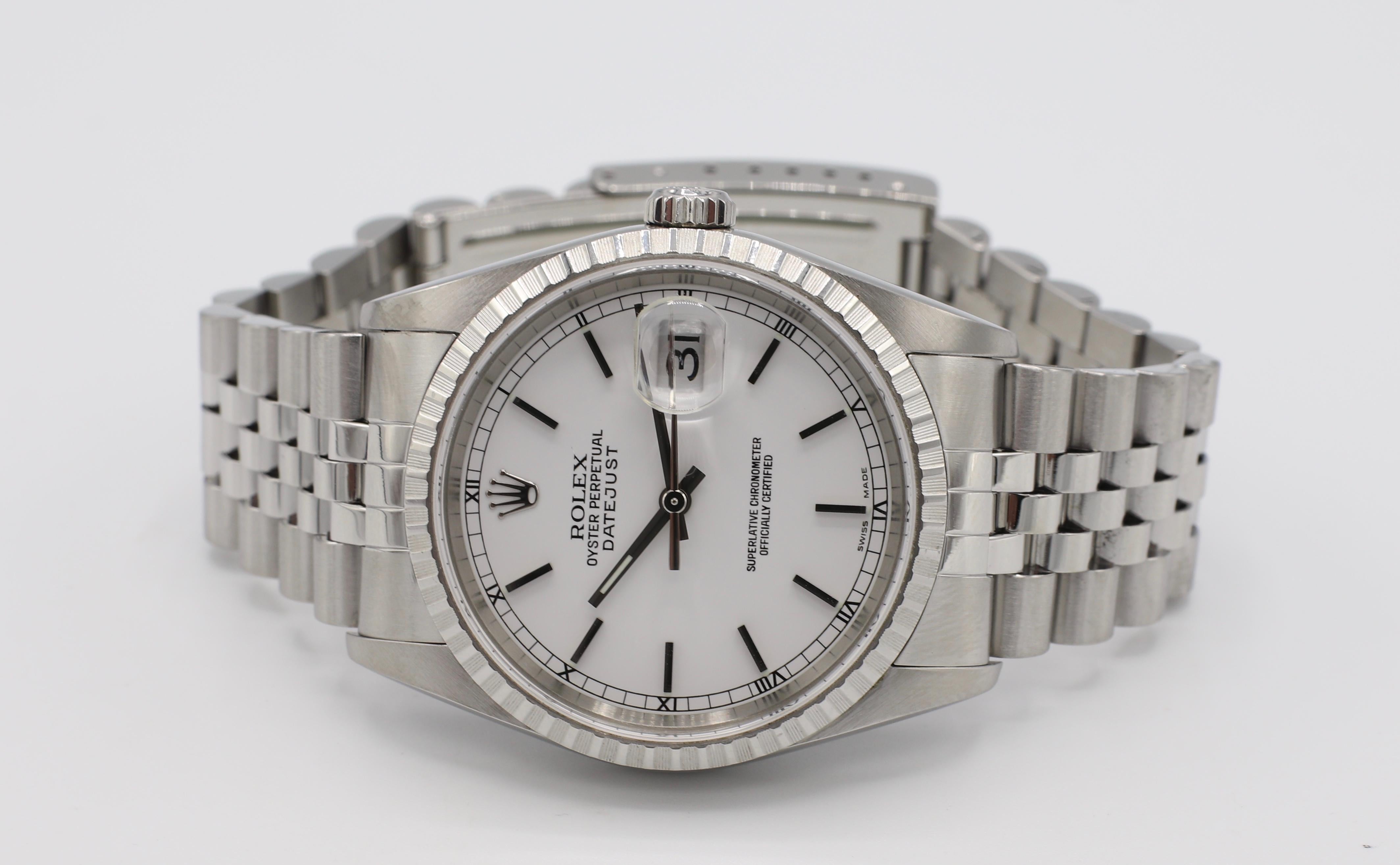 Rolex DateJust 16220 Stainless Steel Watch 1