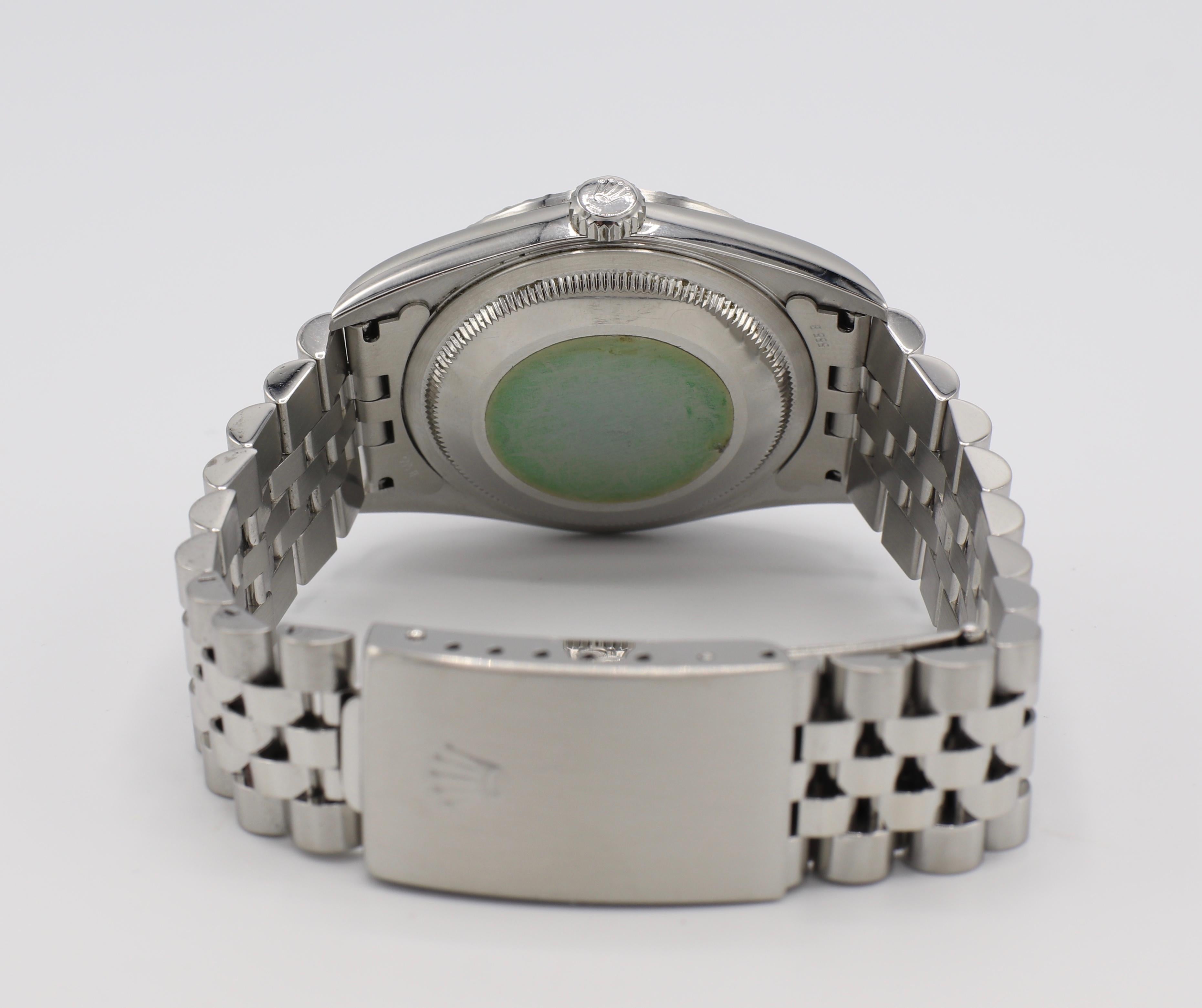 Rolex DateJust 16220 Stainless Steel Watch 4
