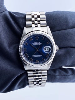 Rolex Datejust 16220 Blue Dial Men Watch