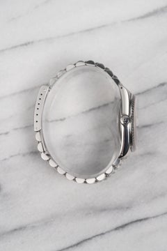 Rolex Datejust 16220 Grey Tapestry Dial Watch in Steel, 1990s