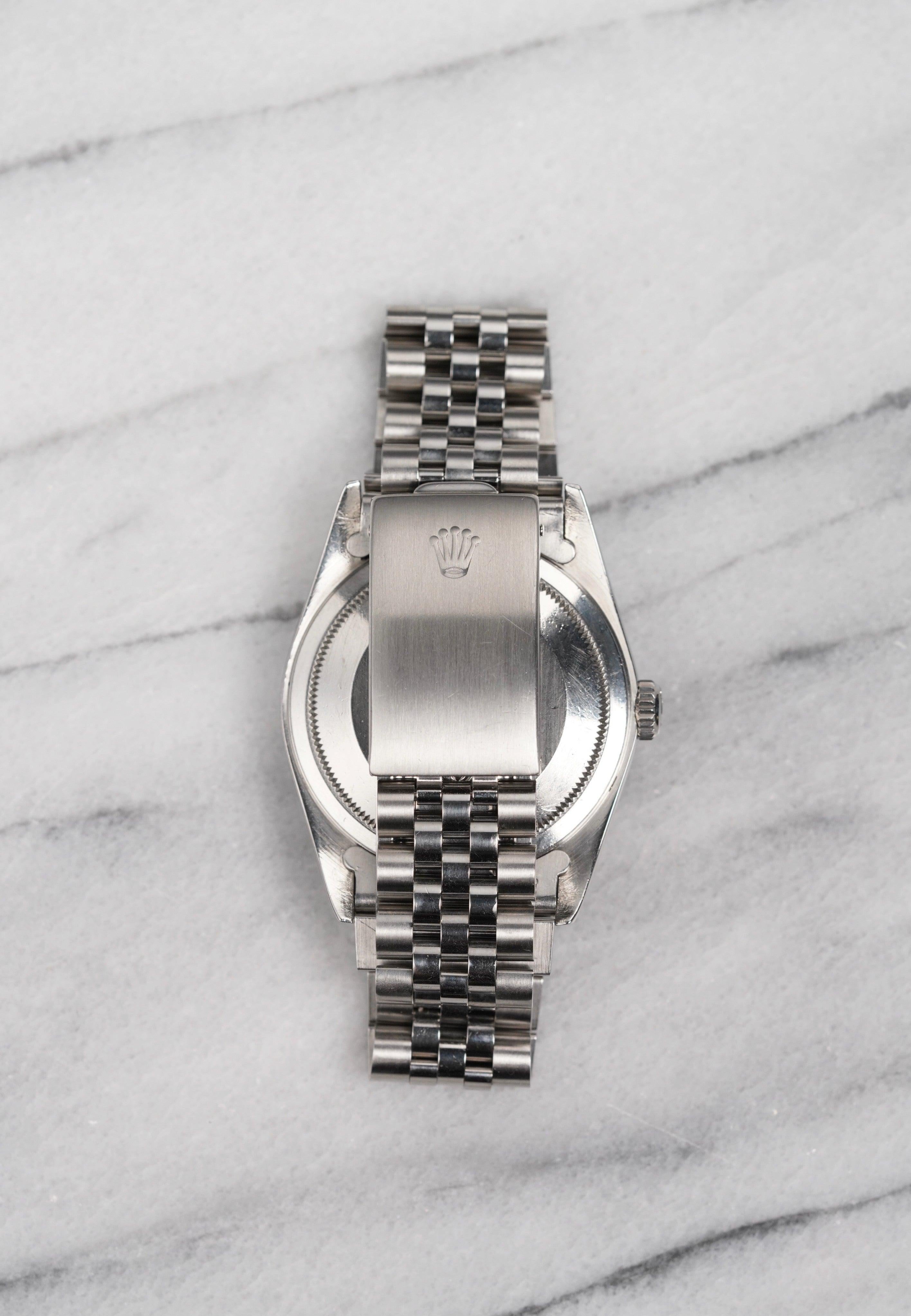 De los hombres Reloj Rolex Datejust 16220 Esfera tapiz gris de acero, años 90 en venta