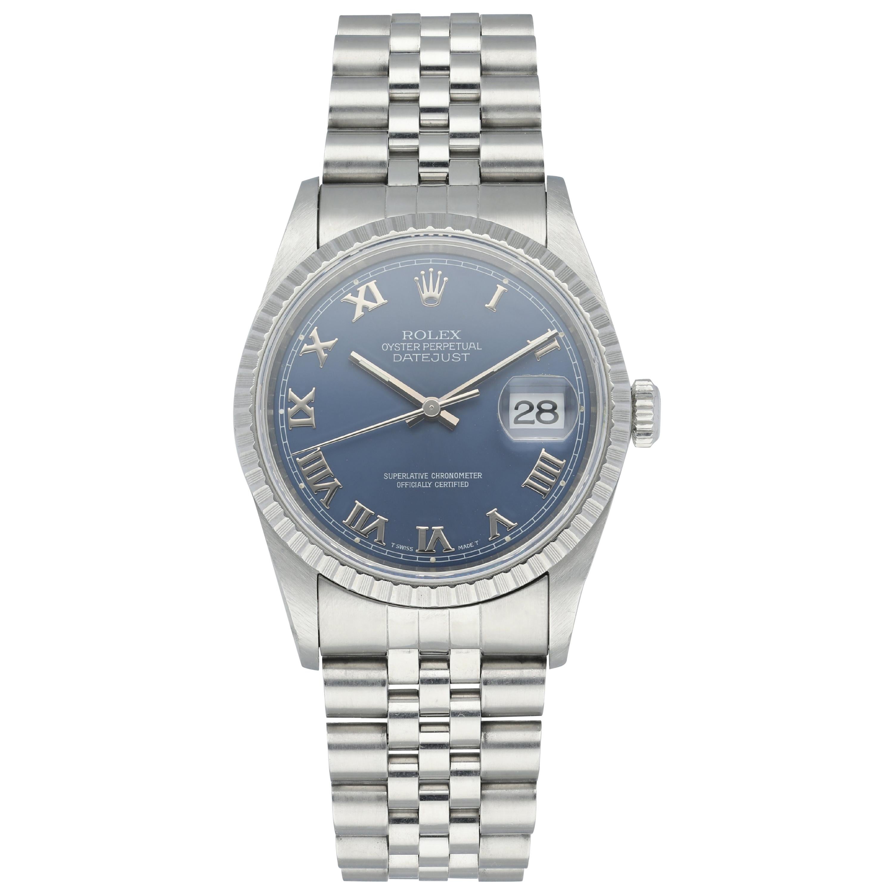 Rolex Datejust 16220 Men's Watch For Sale