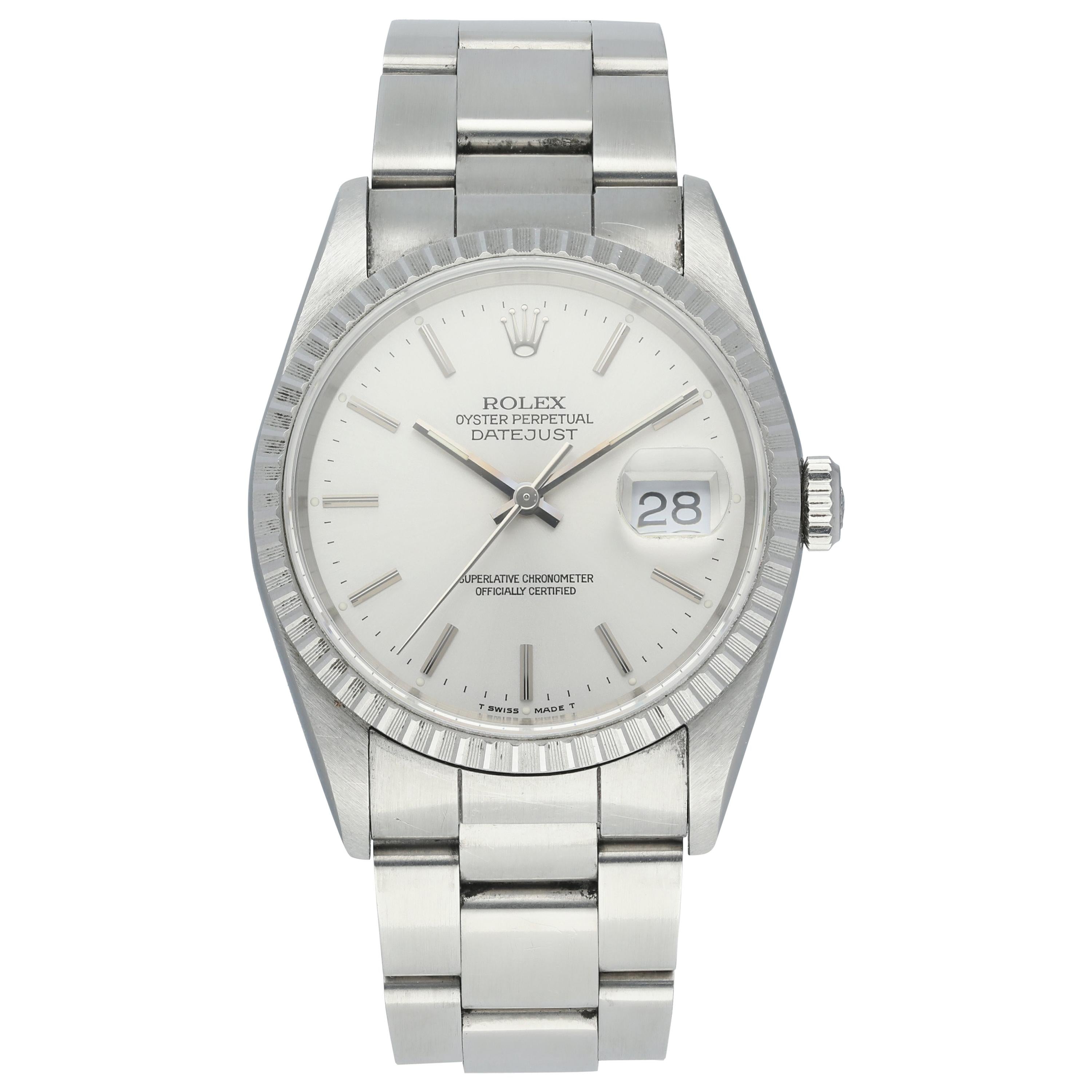 Rolex Datejust 16220 Men's Watch For Sale
