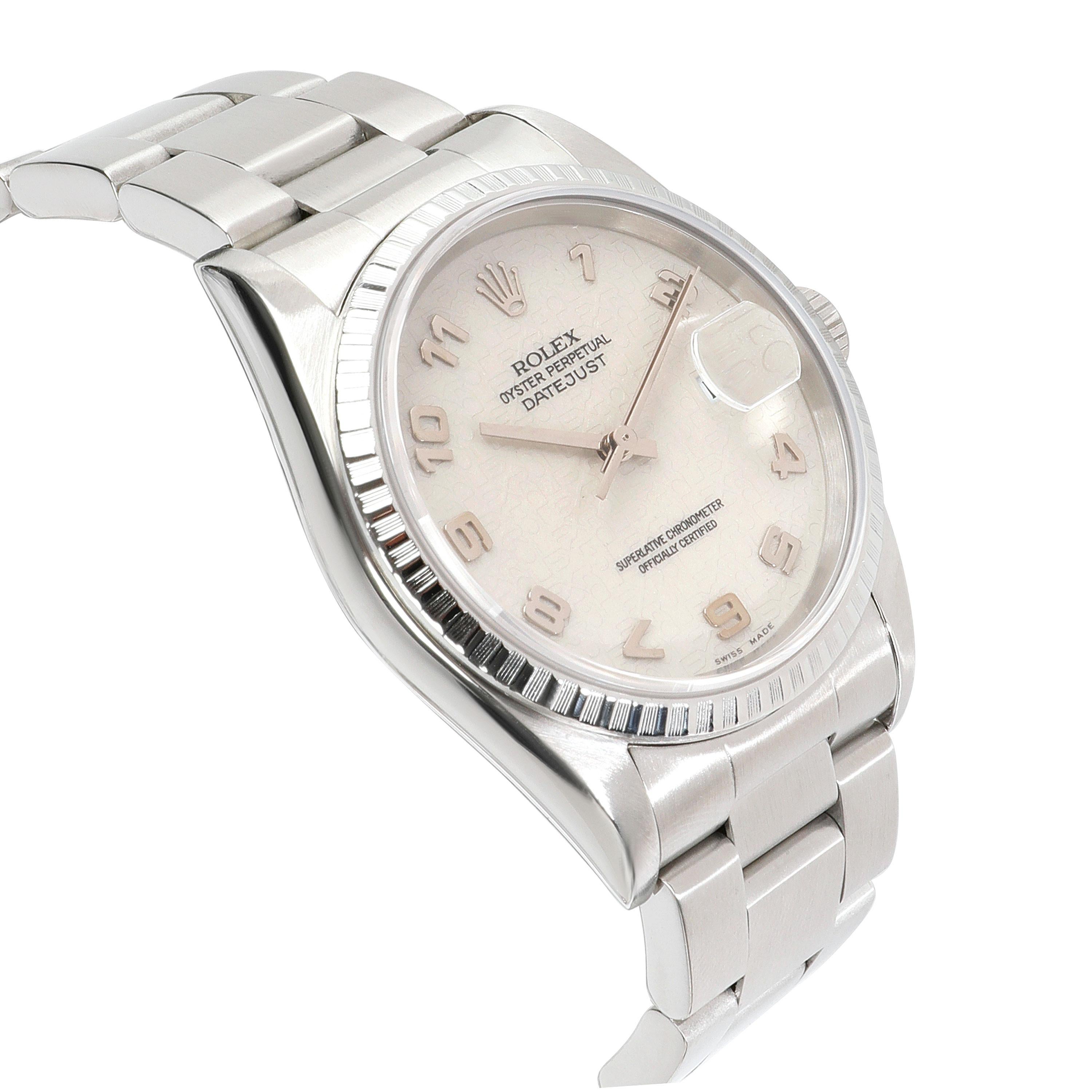 Rolex Datejust 16220 Men's Watch in Stainless Steel 1