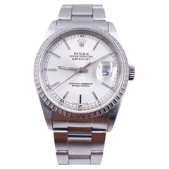 Rolex Datejust 16220 Silver Dial Stainless Steel 2002