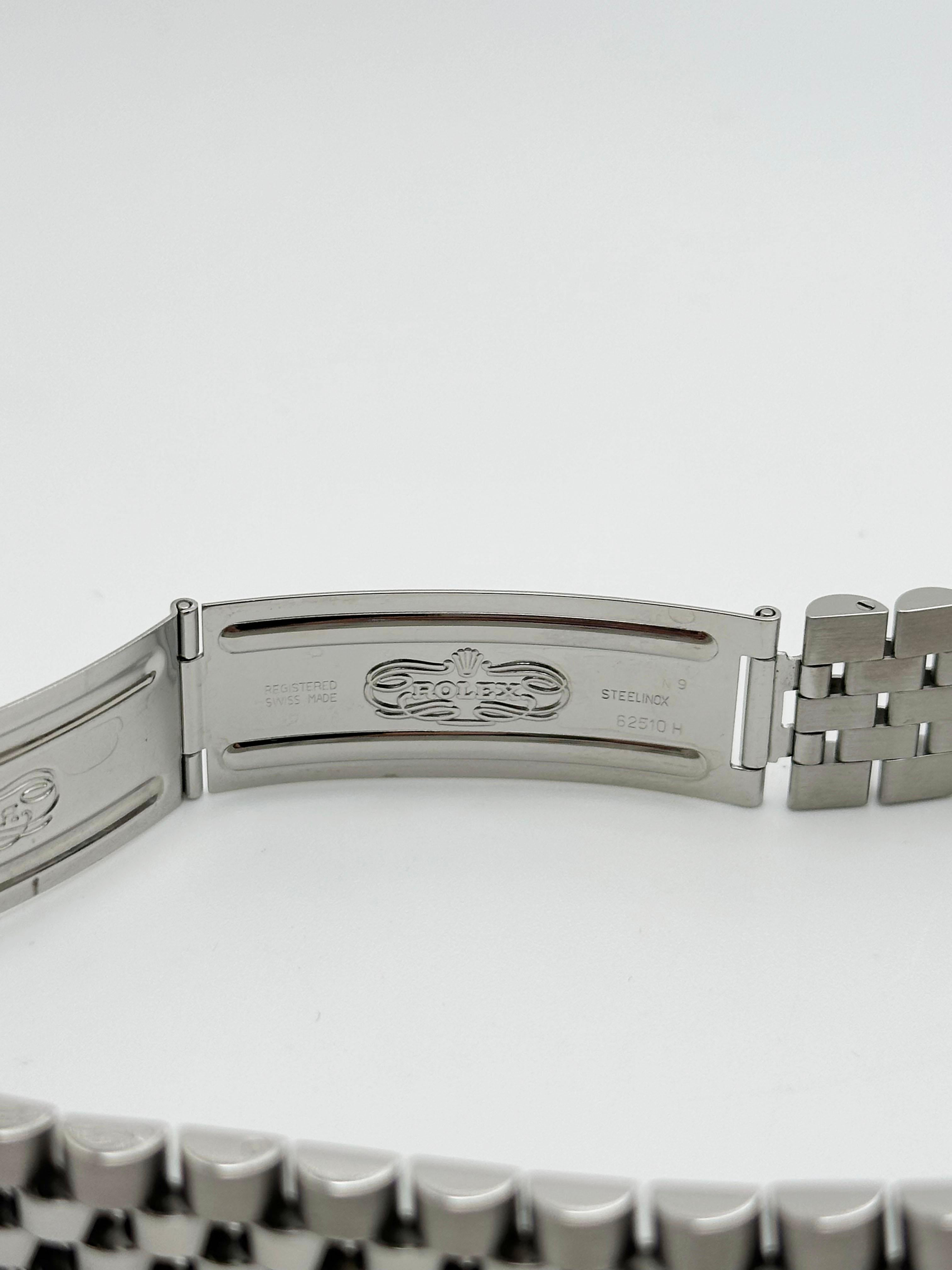 Rolex Datejust 16220 Silver Dial Stainless Steel Jubilee Band Box Paper 36mm For Sale 4