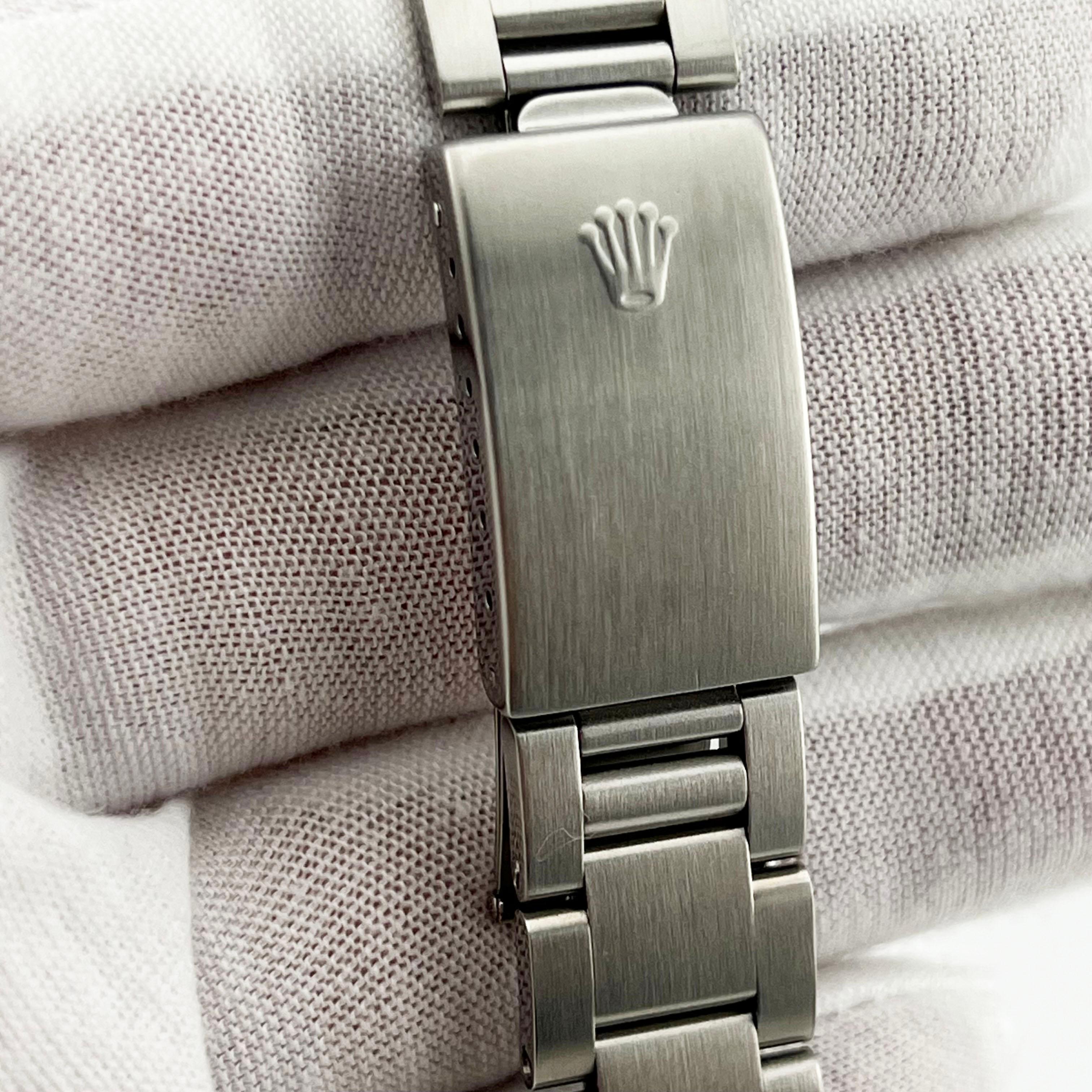 Rolex Datejust 16220 Silver Tapestry Dial Stainless Steel Box Paper 36mm 1