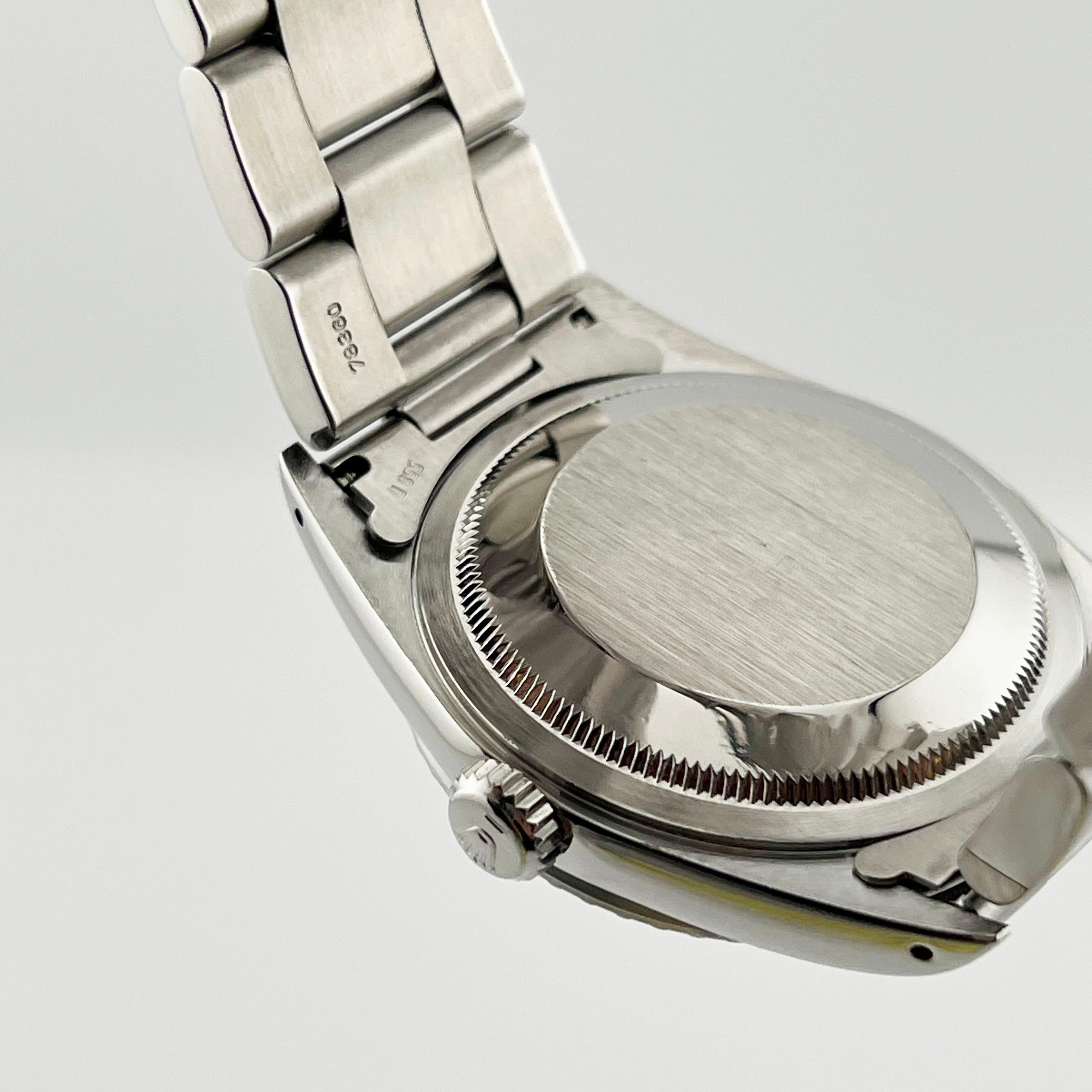 Rolex Datejust 16220 Silver Tapestry Dial Stainless Steel Box Paper 36mm 3